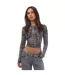 Haut Court T-clau-n1 Femme Gris Diesel-2