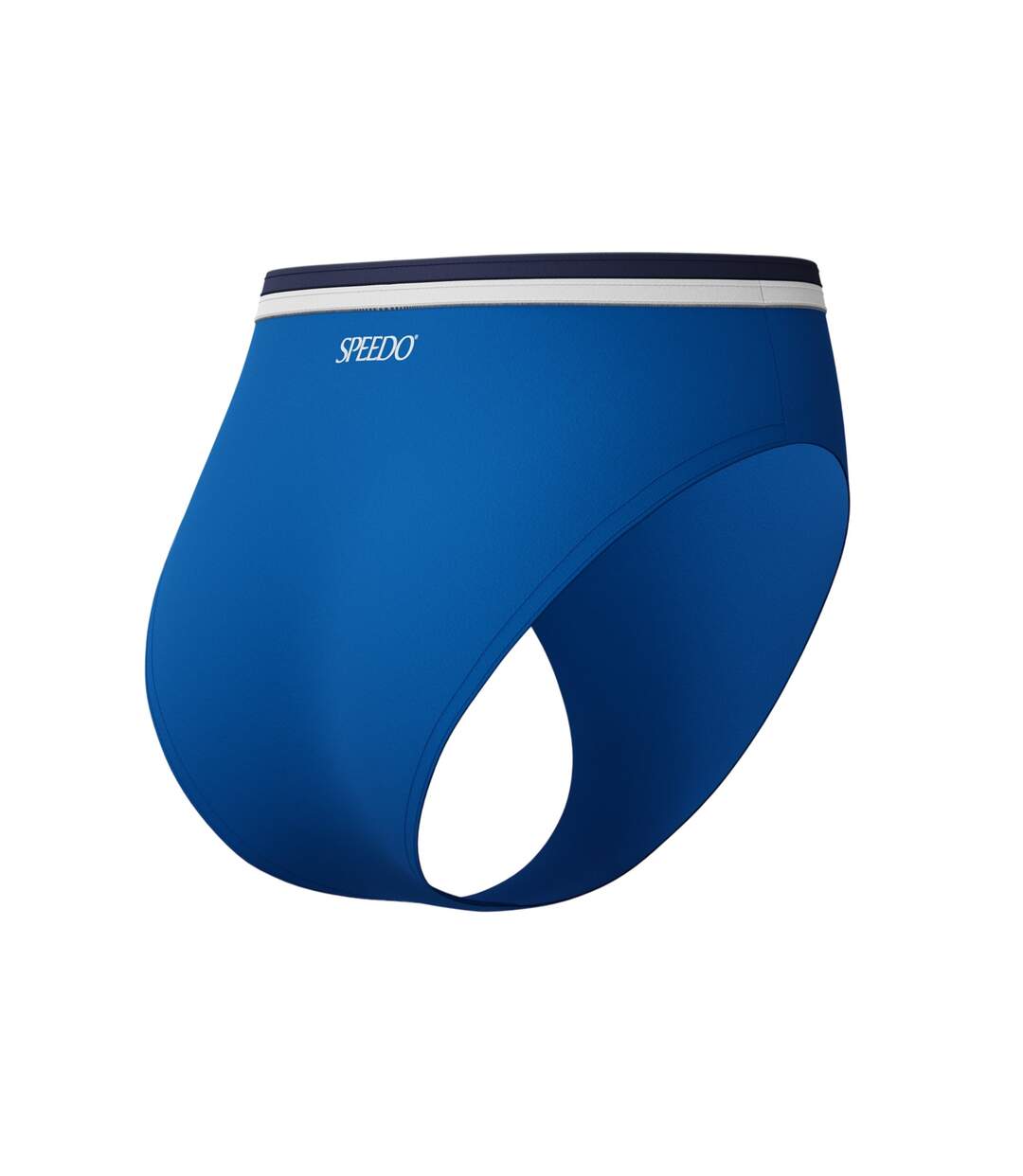 Womens/ladies Logo High Waist Bikini Bottoms Blue Speedo-4