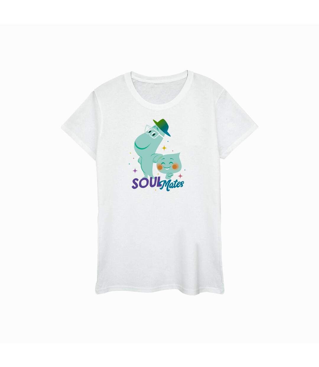 Disney Femme/Les femmes Soul Joe and 22 Soulmates T-Shirt Boyfriend en coton (Blanc) - UTBI49118-1