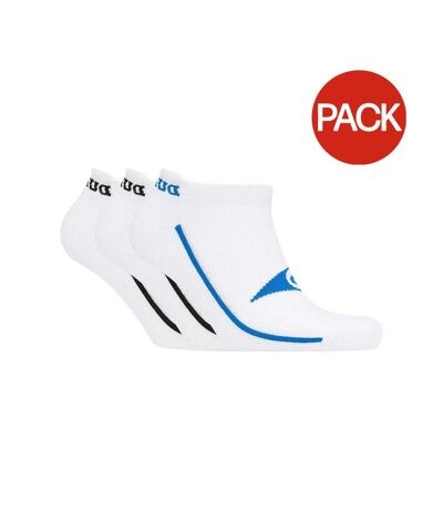 Pack of 3  Mens osterley trainer socks  white Dunlop