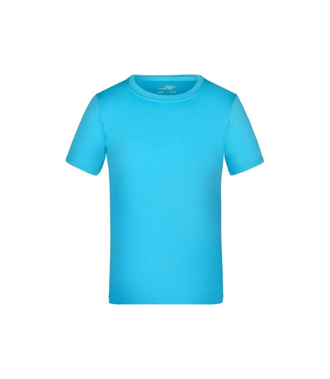 T-shirt active enfant turquoise vif James and Nicholson-1