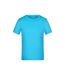 T-shirt active enfant turquoise vif James and Nicholson-1