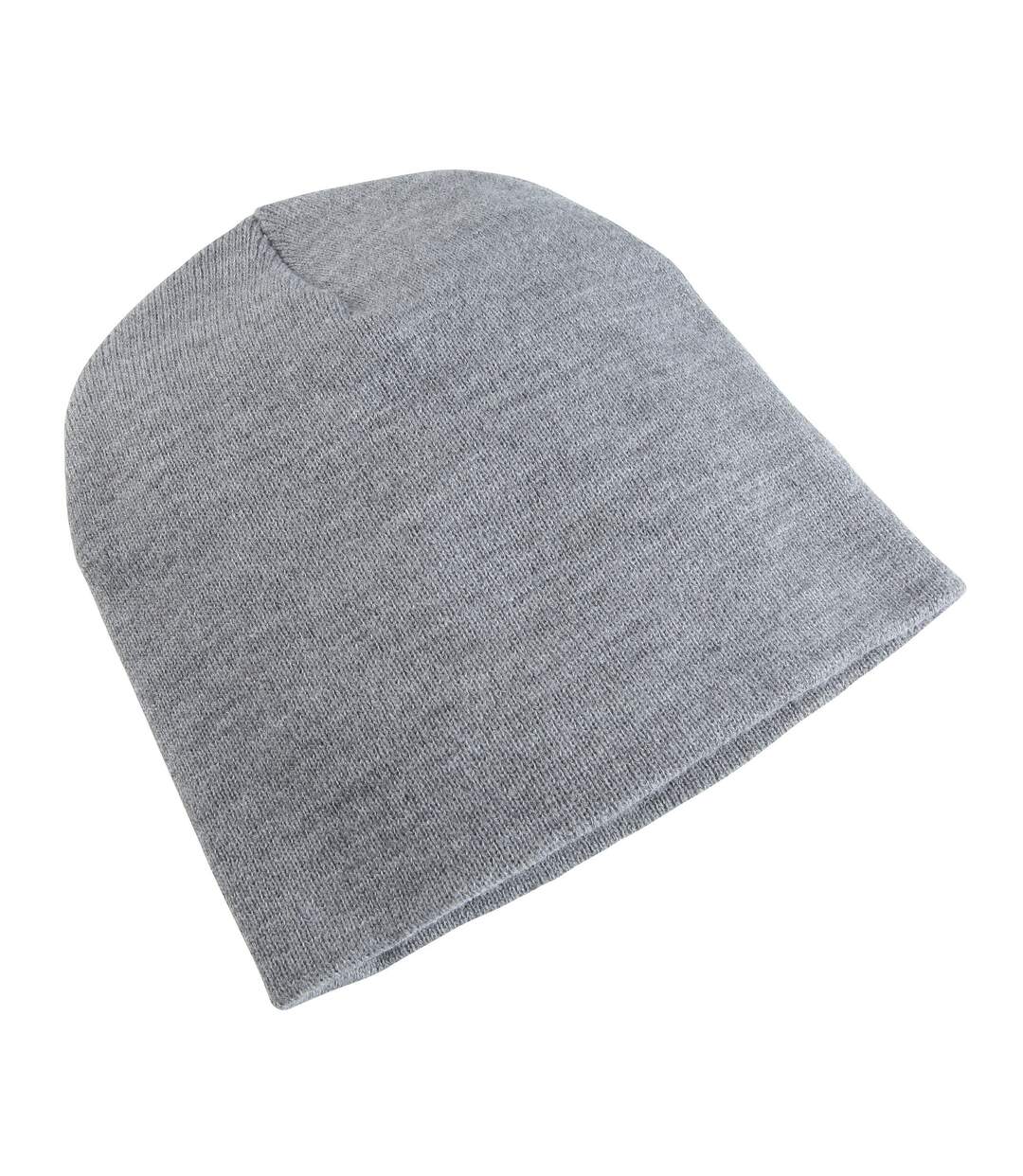 Bonnet épais adulte unisexe gris chiné Yupoong-1