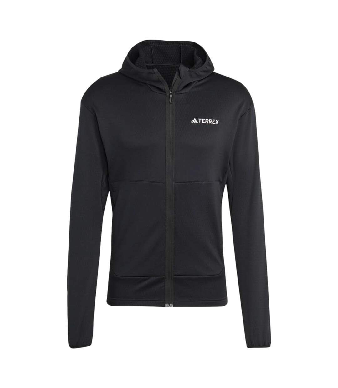 Mens Terrex Xperior Lightweight Fleece Jacket Black Adidas-2