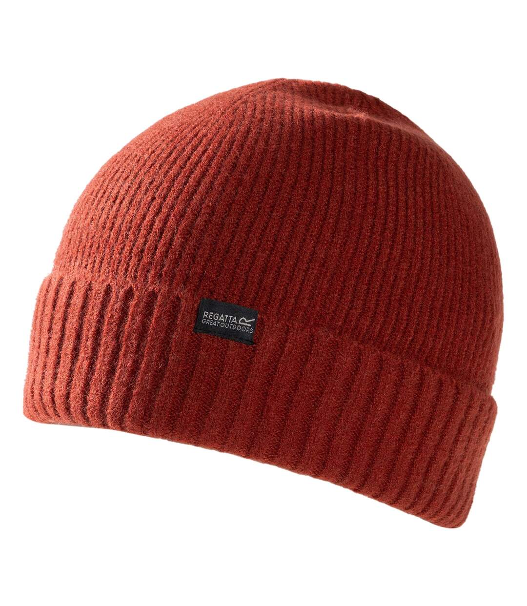 Womens/ladies Basic Ribbed Beanie Burnt Henna Regatta-1