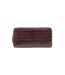 Katana - Compagnon en cuir aspect croco - chocolat - 6346