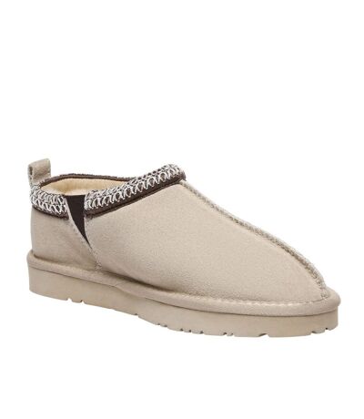 Womens/ladies Wigeon Cow Suede Slippers Sand EverAu