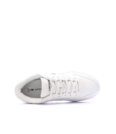 Baskets blanches homme lacoste t-clip set 224