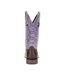 Womens/ladies Lady Rebel Pro Full Grain Leather Cowboy Boots Dark Earth Amethyst Durango-2