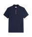 Mens Quarter Zip Regular Polo Shirt Desert Sky Tommy Hilfiger-2