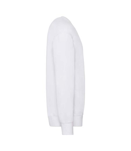 Sweat Manches Cousues Adulte Blanc Fruit Of The Loom