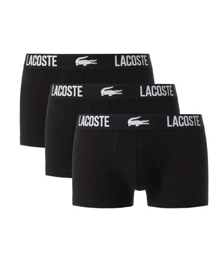 X3 sous-vêtement noir homme lacoste stretch - l