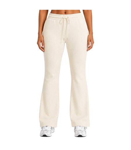 Womens/ladies Flared Open Hem Relaxed Fit Joggers Cream I Saw It First