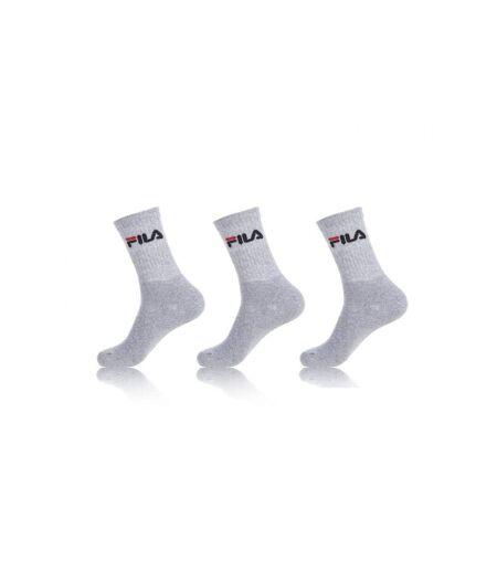 Lot de 3 paires de chaussette tennis Fila Gris