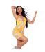 Robe Courte Motif/style Imprimé Tourbillonnant Femme Orange Missy Empire-4