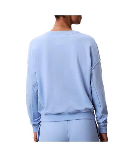 Sweat bleu femme calvin klein jeans lv00qs7514