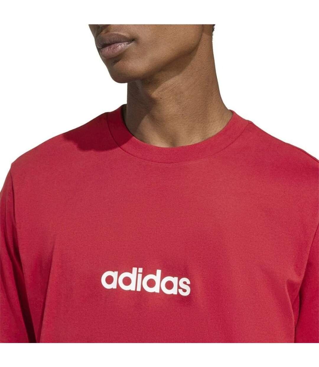 T-shirt Motif/style Linéaire Homme Rouge Adidas-4
