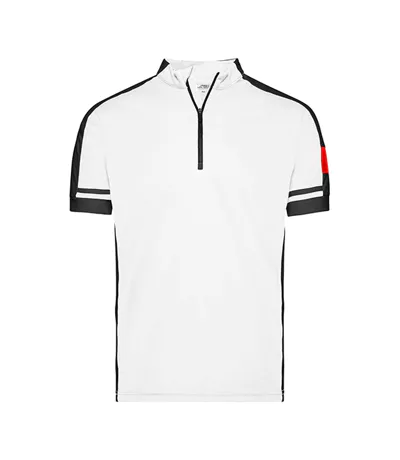 T-shirt Bike Homme Blanc James And Nicholson