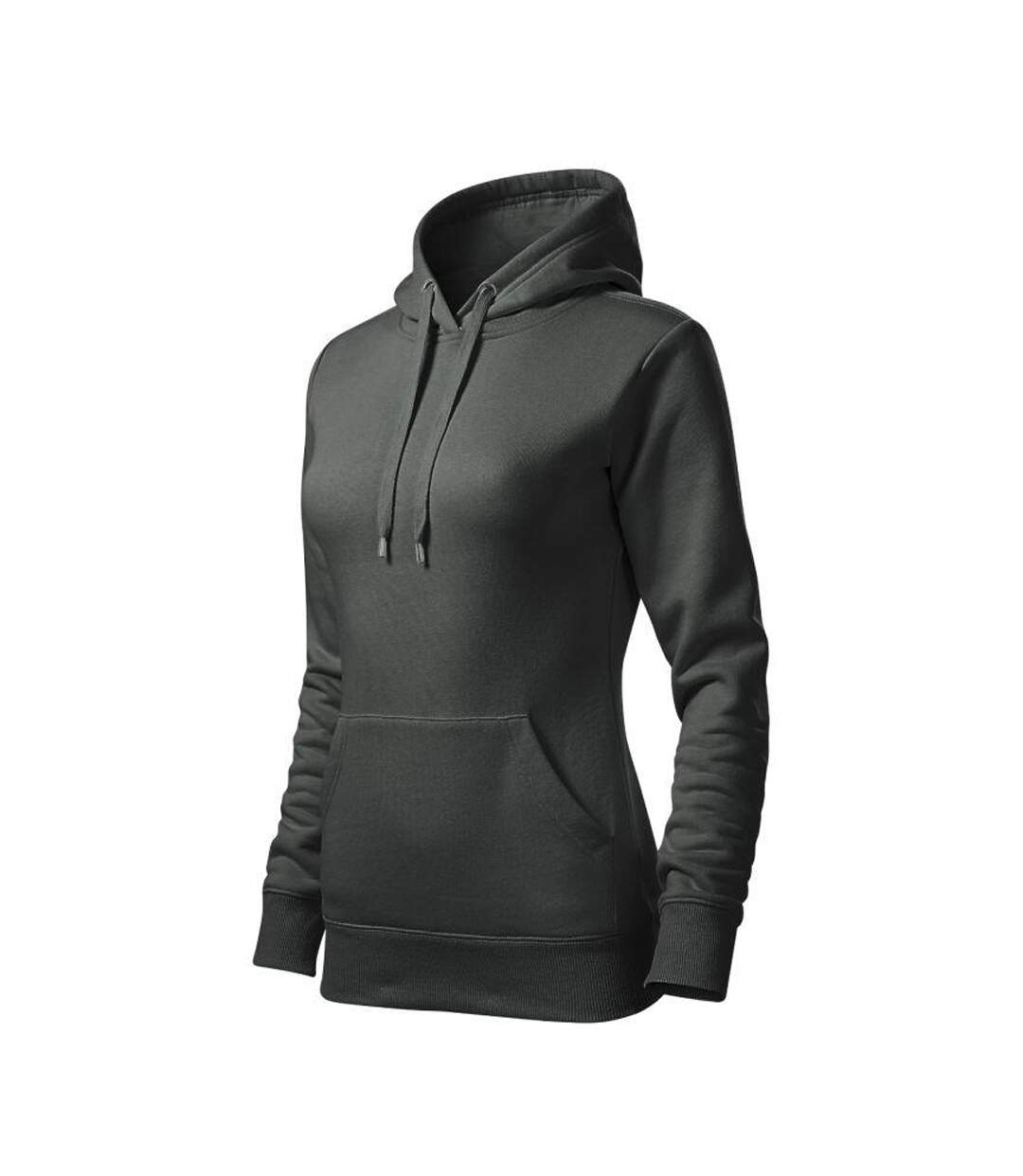 Sweat À Capuche Cape Free Femme Kaki Foncé Malfini-3