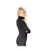 Womens/ladies Hamilton Sparkle Base Layer Top Black Coldstream-2