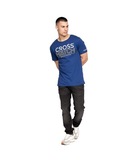 Crosshatch - T-shirts ALSTAN - Homme (Bleu marine / Gris chiné) - UTBG885