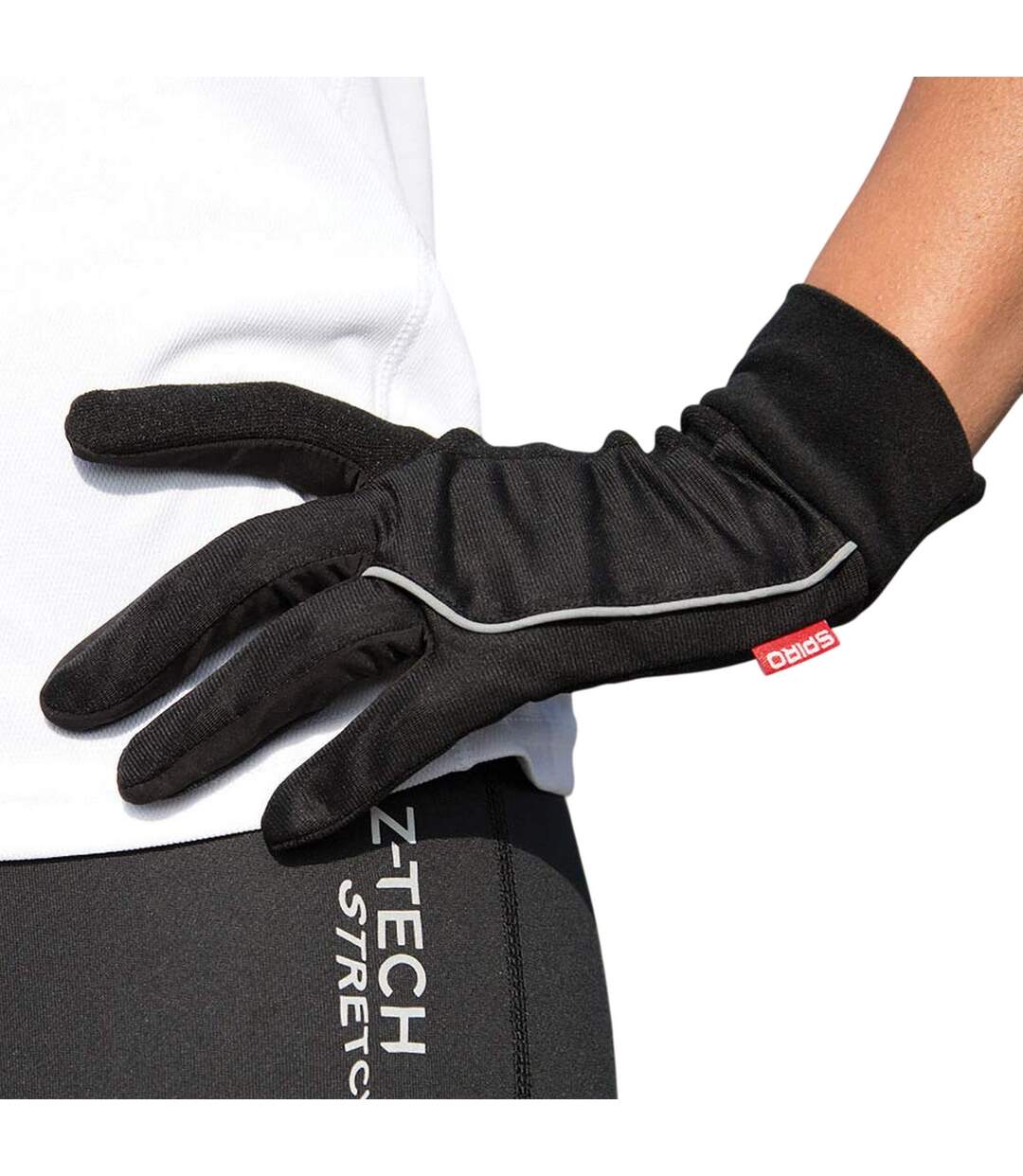 Gants Course À Pied Elite Adulte S Noir Spiro-3