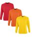 Lot 3 sweat-shirts rouge - jaune - orange