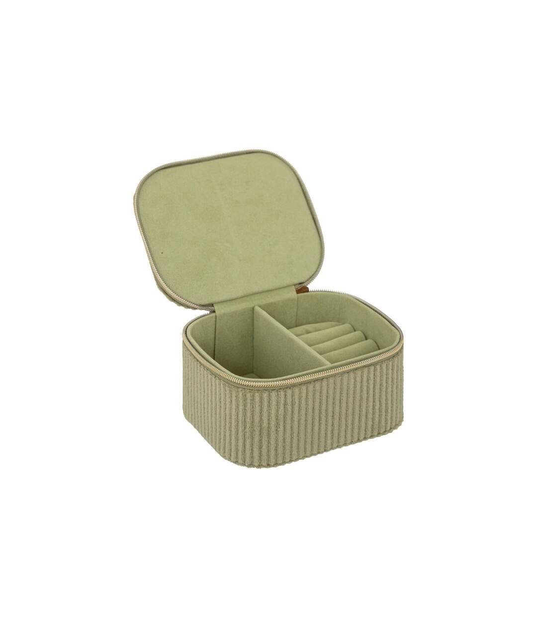 Boîte à Bijoux en Velours Enya 11cm Vert-2