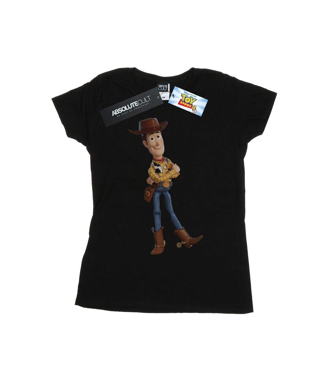 Disney Femme/Les femmes Toy Story 4 Sherrif Woody - T-shirt en coton (Noir) - UTBI44320-1