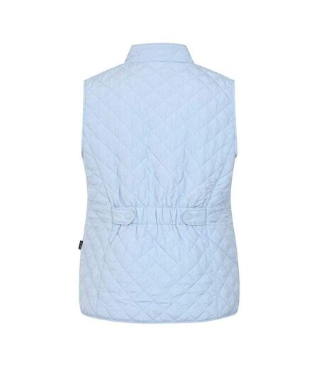 Womens/ladies Quilted Gilet Sky Lazy Jacks