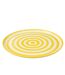 Assiette de Présentation en Céramique Granada Rayure 34cm Jaune-2