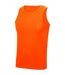 Mens Vest Top Electric Orange AWDis Cool-1