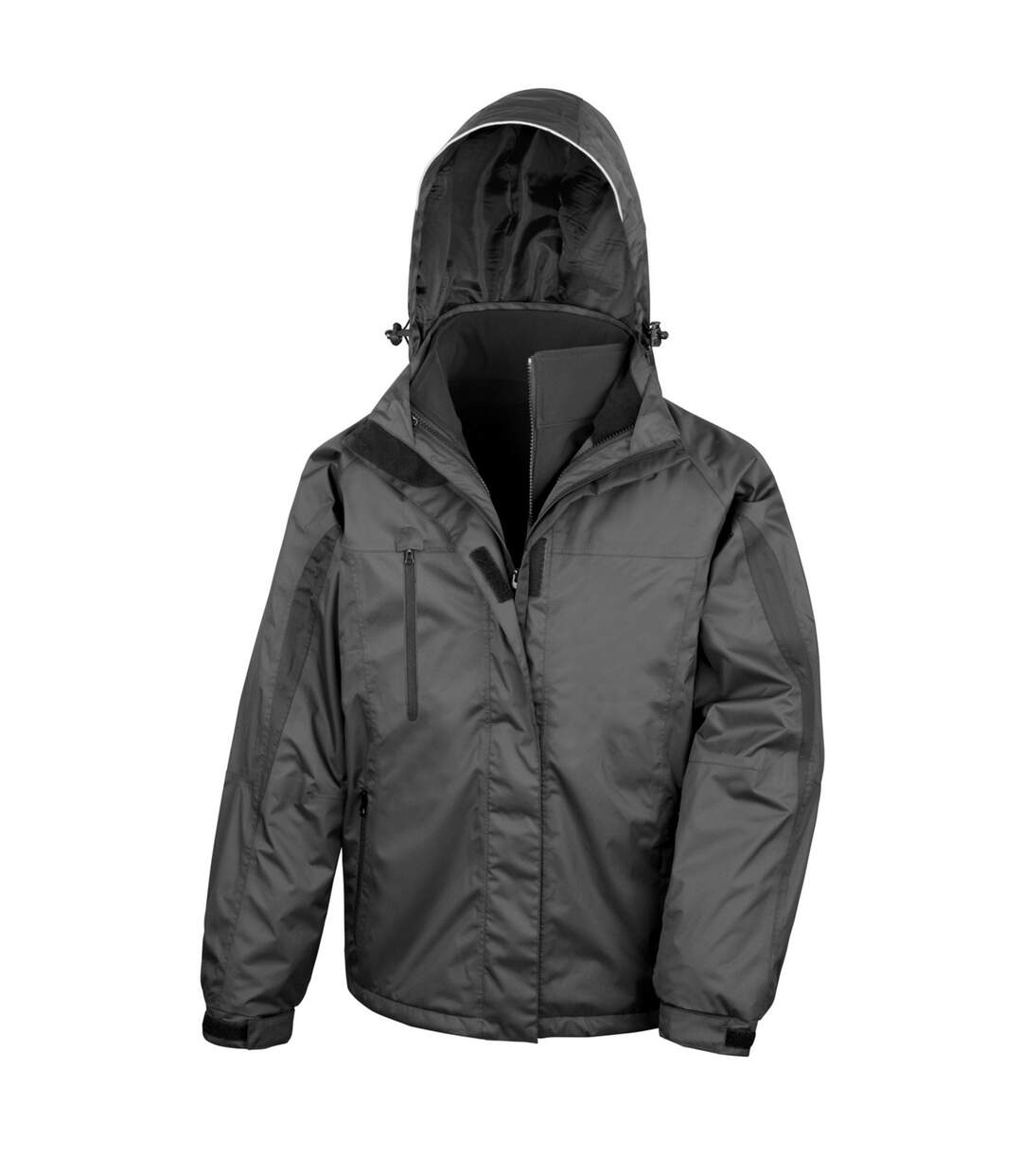 Mens journey 3 in 1 soft shell jacket black Result-1