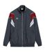 Mens Relaxed Fit Track Jacket Iron Gate Red Dahlia Brilliant White Umbro-1