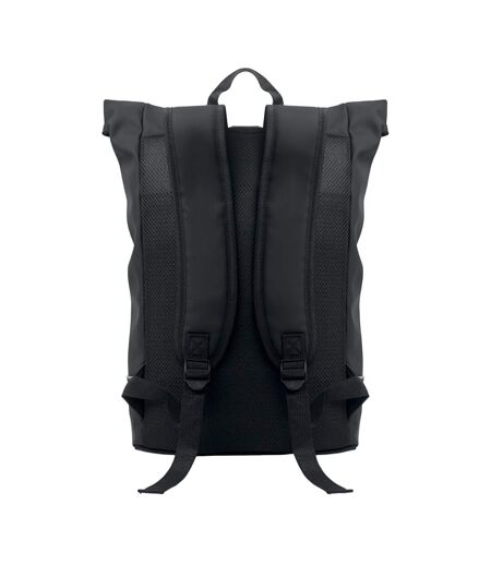 Laptosa roll top pu laptop backpack one size black MidOcean