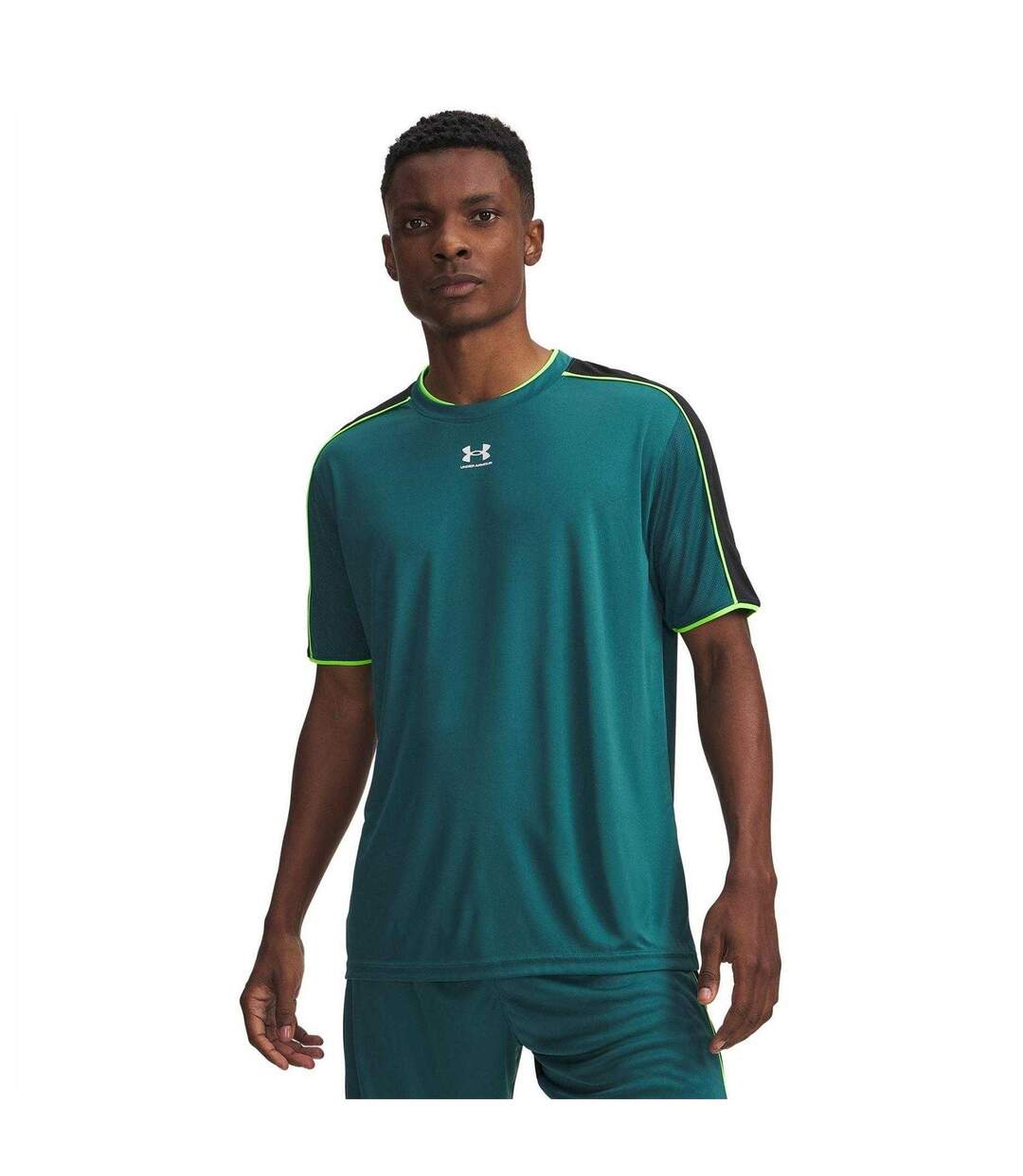Mens Performance T-shirt Green Under Armour-1