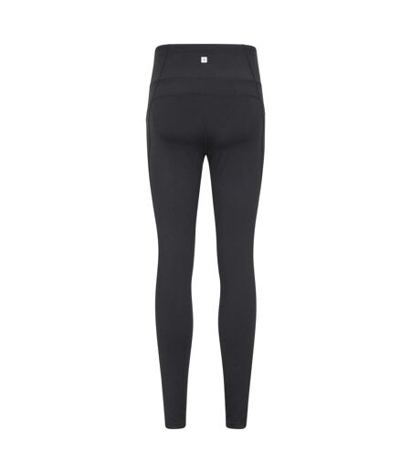 Womens/ladies Blackout High Waist Leggings Black Mountain Warehouse
