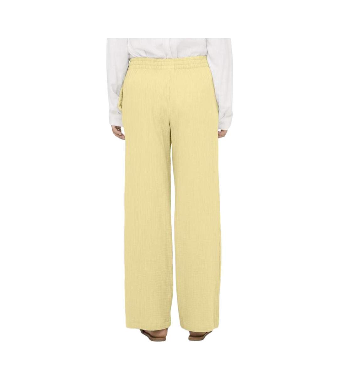 Pantalon fluide jaune femme jdy phantom-2