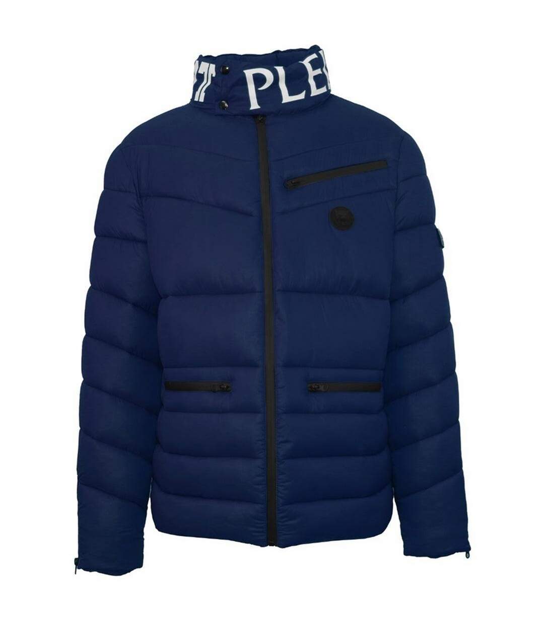 Doudoune Motif/style Logo Homme Bleu Marine Plein Sport-1