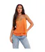 Débardeur Bretelles Fines Motif/style Superposé Femme Orange I Saw It First-2