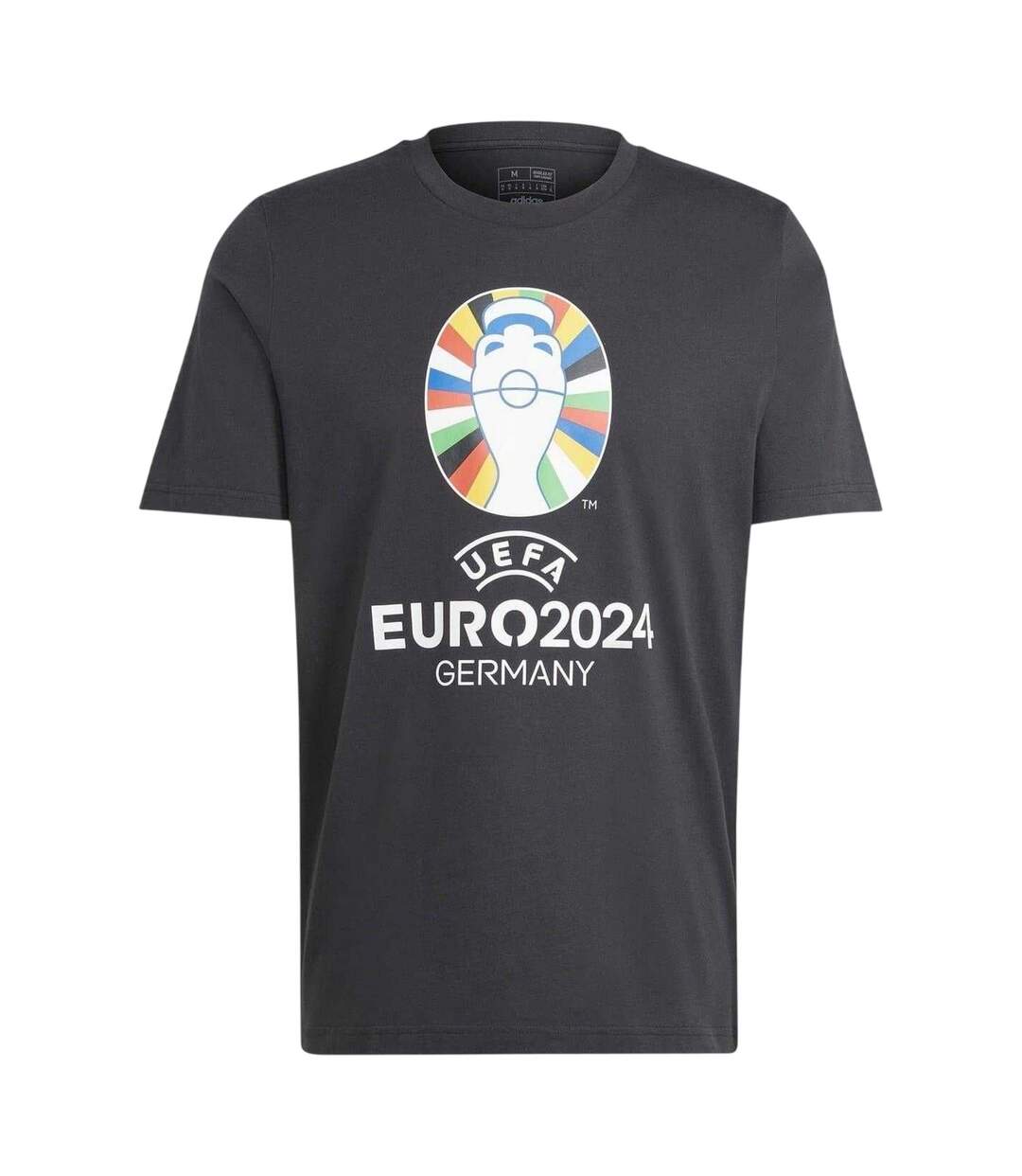 Mens Uefa Europa League Cotton T-shirt Black Adidas-2