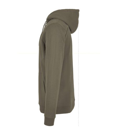 Build Your Brand Mens Basic Hoodie (Olive) - UTRW8025