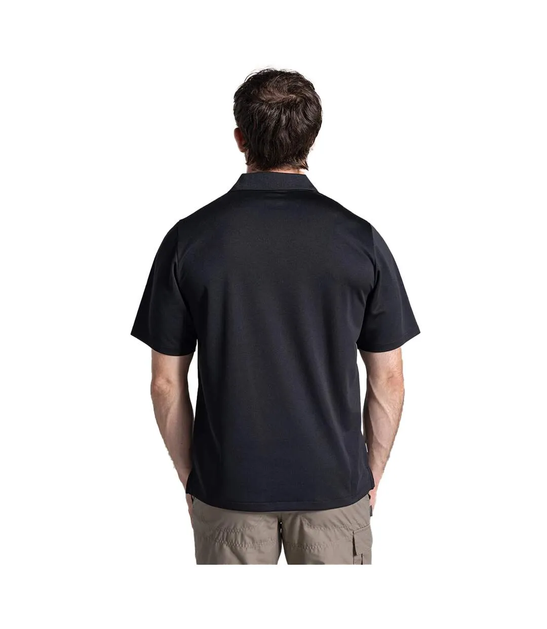 Mens Basecamp Wicking Polo Shirt Black Craghoppers Expert-3