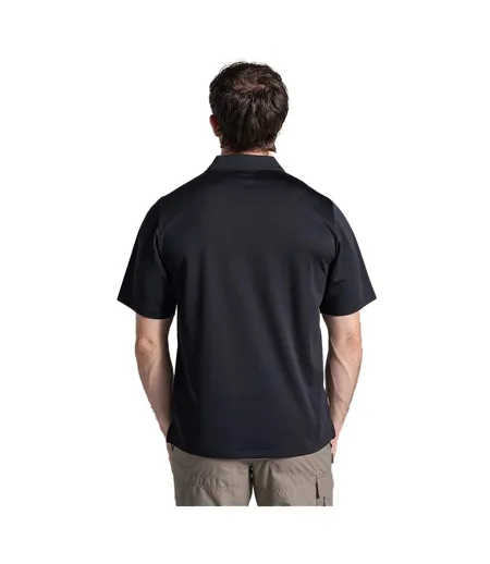 Mens Basecamp Wicking Polo Shirt Black Craghoppers Expert