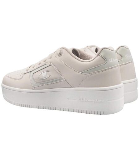 Baskets Foul Play Plat Bs Femme Beige Rose Champion