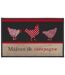 Tapis Déco Rectangle Campagne 50x80cm Rouge-1
