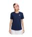 Womens/ladies Club T-shirt Midnight Navy Nike-1