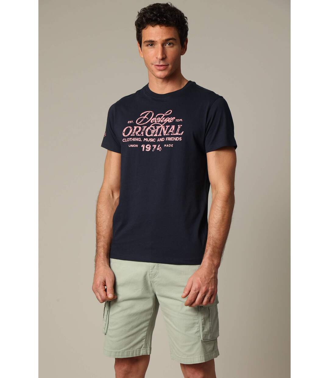 T-shirt classique en jersey de coton avec imprimé NATHEO-2