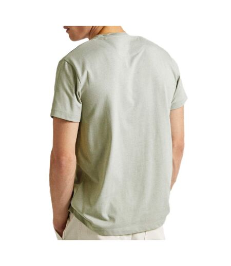 T-shirt Gris/Vert Homme Pepe jeans Clement