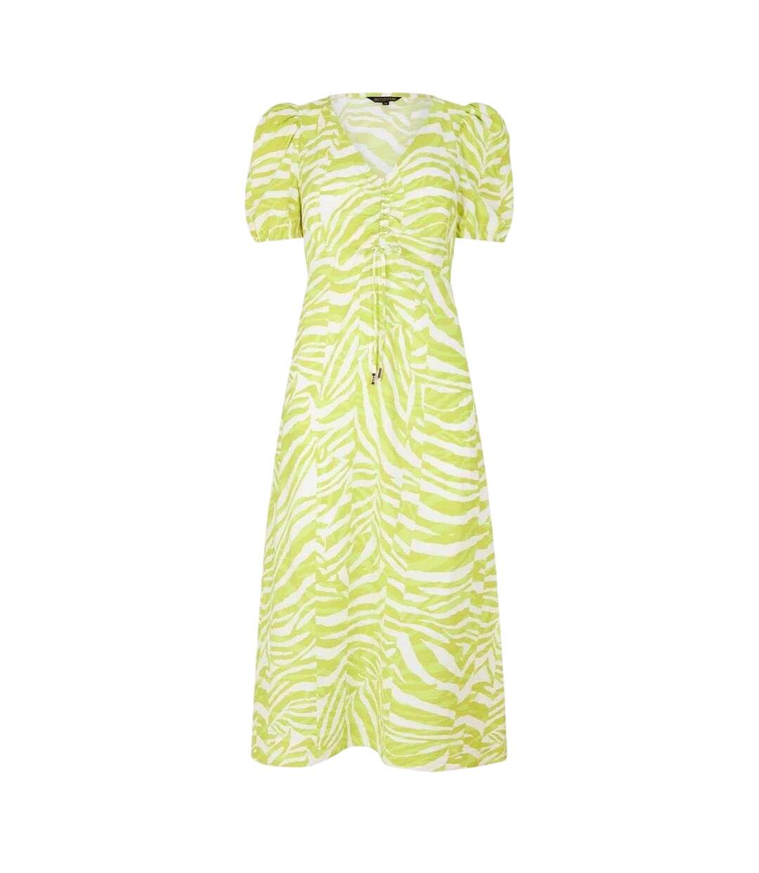 Robe Mi-longue Motif/style Imprimé Zèbre Femme Vert Clair Vif Biba-2